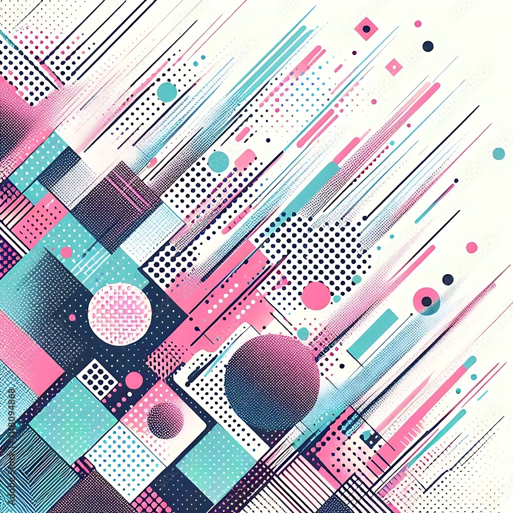 Abstract geometric design with vibrant colors. Abstract geometric design with vibrant colors.