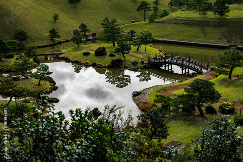 Wallpaper Mural Landscape design in a traditional Japanese park Torontodigital.ca