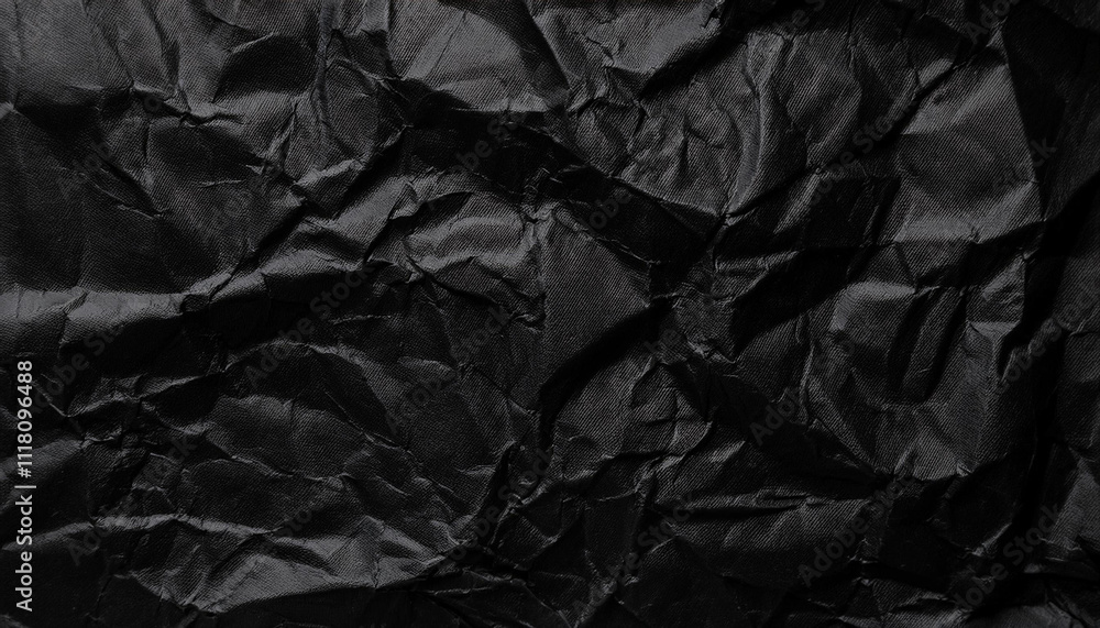 Crumpled Black Paper Texture Dark Background Abstract Design Grunge Style Crumpled Black Paper Texture Dark Background Abstract Design Grunge Style