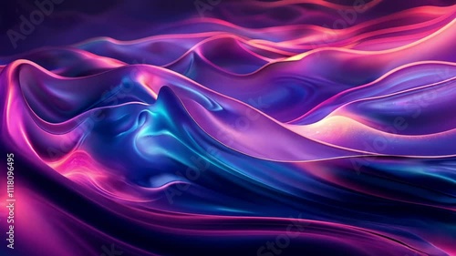 Wallpaper Mural Abstract waves of vibrant colors create a mesmerizing visual experience. Torontodigital.ca