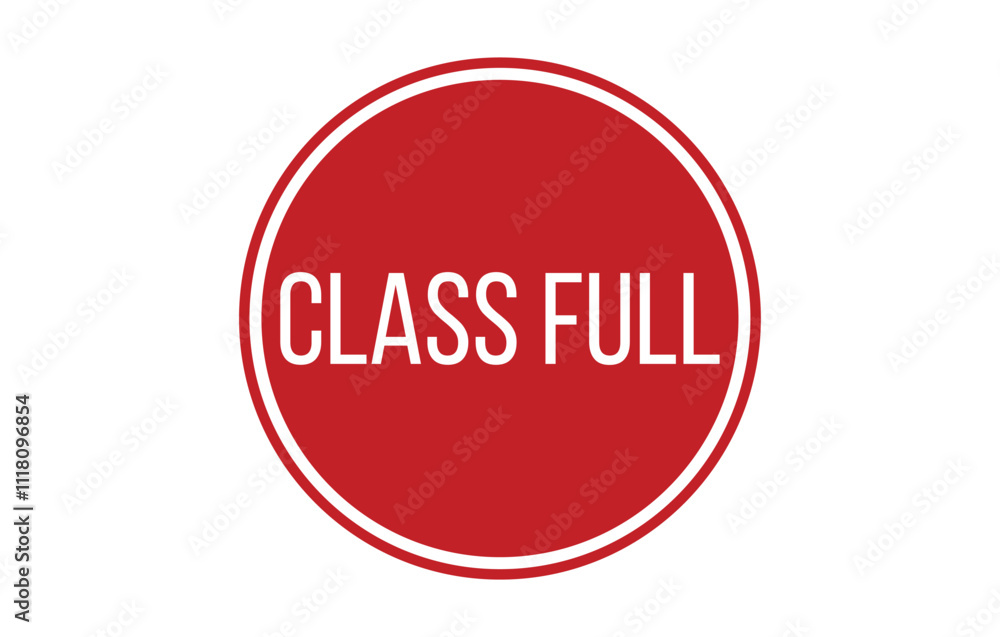 CLASS FULL Rubber Stamp Seal Vector illustration isolated on white background CLASS FULL Rubber Stamp Seal Vector illustration isolated on white background