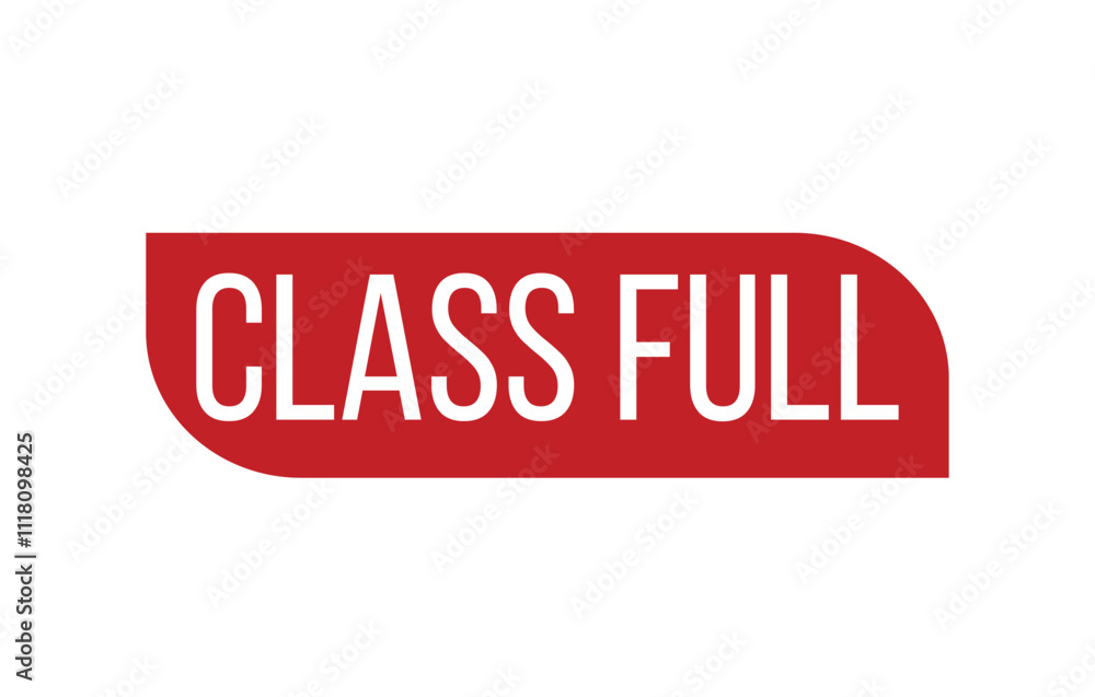 CLASS FULL Rubber Stamp Seal Vector illustration isolated on white background CLASS FULL Rubber Stamp Seal Vector illustration isolated on white background