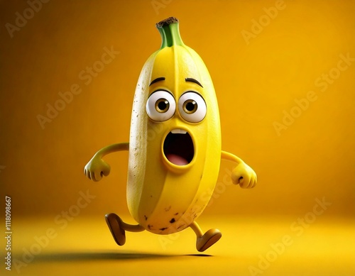 Cute Cartoon Banana Charact...