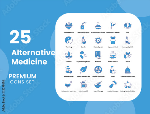 Alternative Medicine Vector Icons Pack