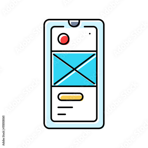 web stories seo color icon vector. web stories seo sign. isolated symbol illustration