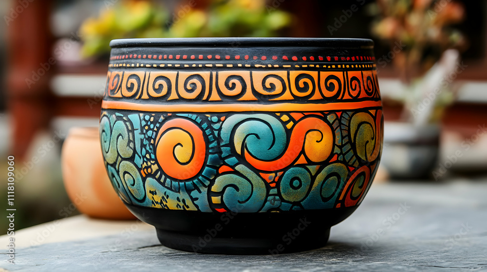 Macro Close up of Seollal Traditional Wine Bowl concept as A macro close up of a traditional Korean wine bowl used during Seollal showcasing intricate patterns and vibrant colors symbolizing celebrati Macro Close up of Seollal Traditional Wine Bowl concept as A macro close up of a traditional Korean wine bowl used during Seollal showcasing intricate patterns and vibrant colors symbolizing celebrati