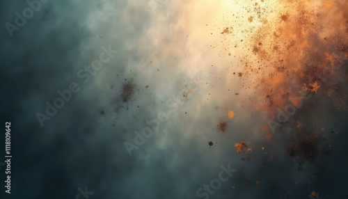 3D illustration of abstract fractal for creative design looks like smoke