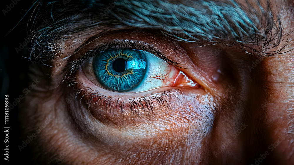 Macro portrait of Reyes Magos eyes with copy space concept as Intimate macro portrait capturing the facial expressions of Reyes Magos conveying wisdom and kindness ideal for magazine advertisements or Macro portrait of Reyes Magos eyes with copy space concept as Intimate macro portrait capturing the facial expressions of Reyes Magos conveying wisdom and kindness ideal for magazine advertisements or