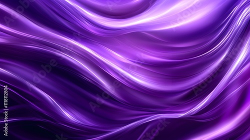Wallpaper Mural Abstract Purple and White Swirling Waves Digital Art Torontodigital.ca