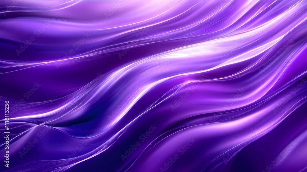 Abstract Purple and White Swirling Wave Pattern Digital Art Abstract Purple and White Swirling Wave Pattern Digital Art
