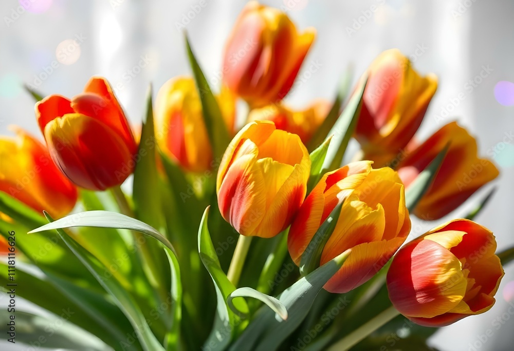 red and yellow tulips red and yellow tulips