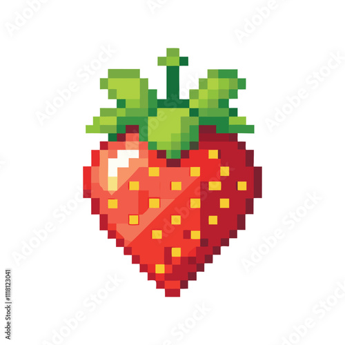 unique gaming pixel art vegetable and fruits vector art design