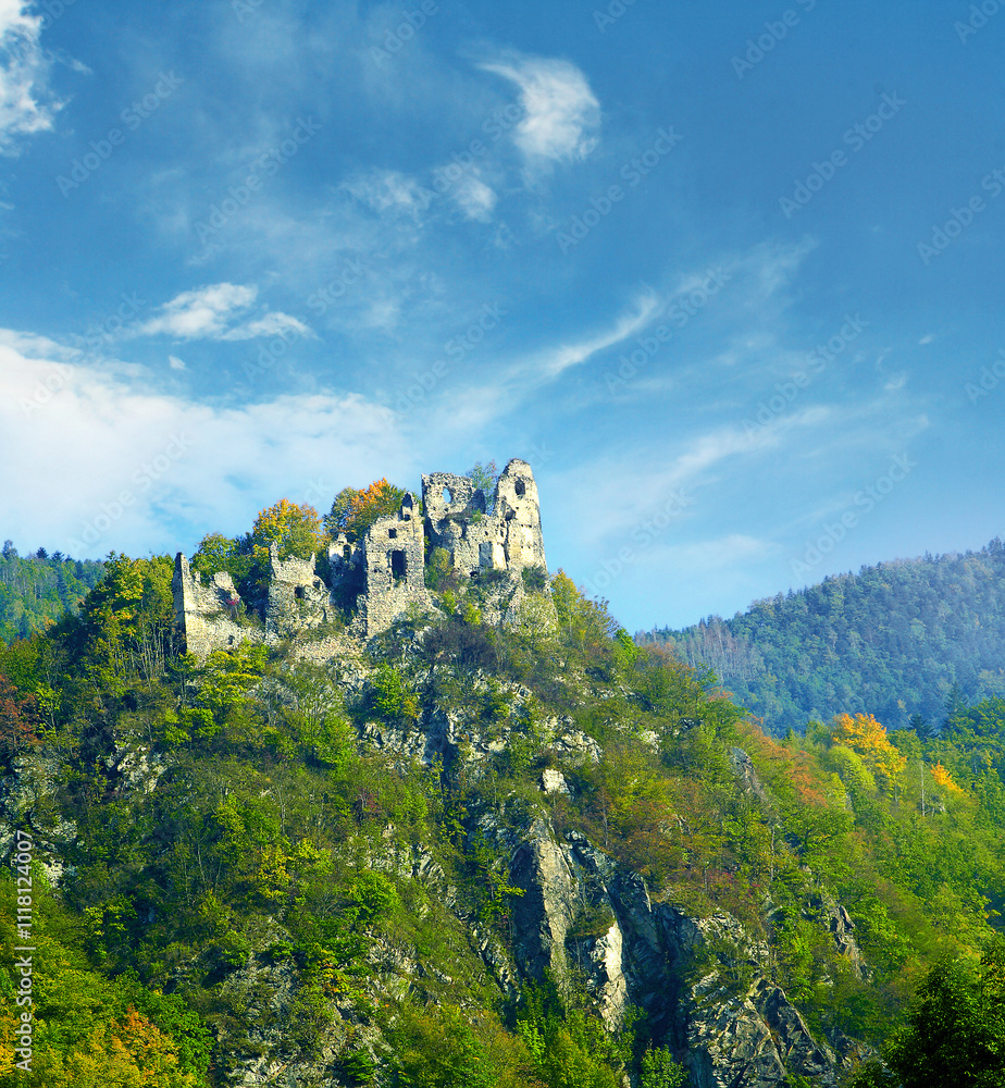 Old Strecno castle near Zilina, Slovakia