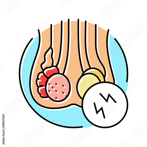 urodynamic testing urology color icon vector. urodynamic testing urology sign. isolated symbol illustration