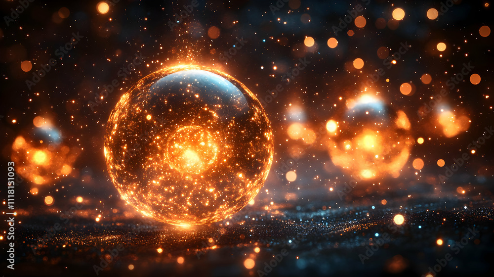 Soft abstract Reyes Magos with glowing orbs and copy space concept as Smooth camera sweep over a soft abstract depiction of Reyes Magos surrounded by glowing orbs representing magic and enlightenment Soft abstract Reyes Magos with glowing orbs and copy space concept as Smooth camera sweep over a soft abstract depiction of Reyes Magos surrounded by glowing orbs representing magic and enlightenment