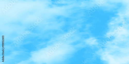Blue sky with white clouds background, Romantic sky, nature background of romantic summer blue sky with fluffy clouds, Beautiful puffy clouds in bright blue sky in day sunlight.