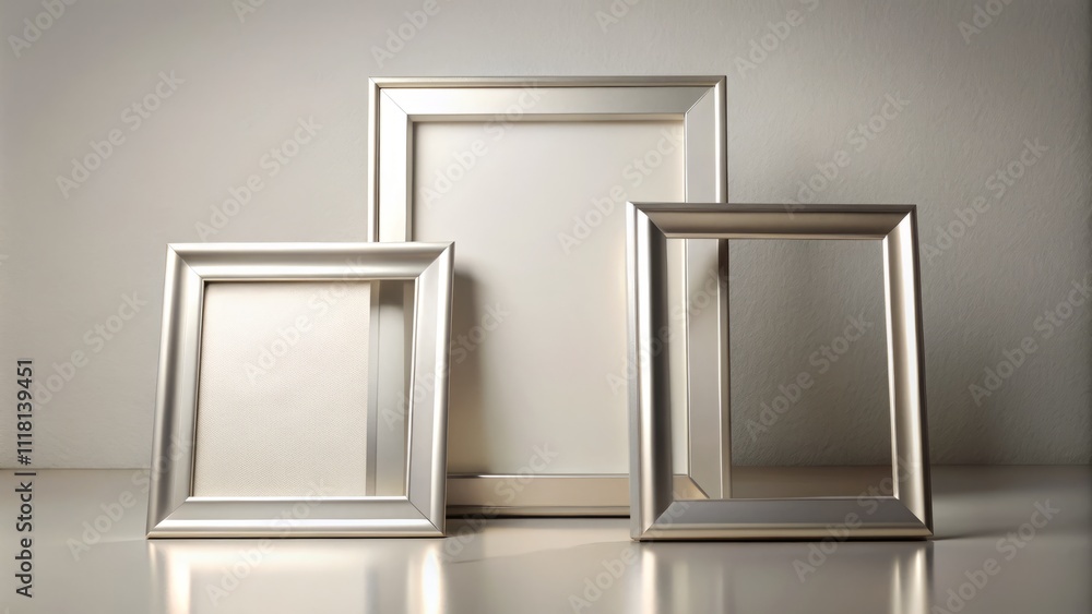 Elegant Set of Silver Rectangle Frames for Versatile Use in Cards, Banners, Videos, Presentations, and Invitations with a 16x9 Aspect Ratio for Professional Displays Elegant Set of Silver Rectangle Frames for Versatile Use in Cards, Banners, Videos, Presentations, and Invitations with a 16x9 Aspect Ratio for Professional Displays