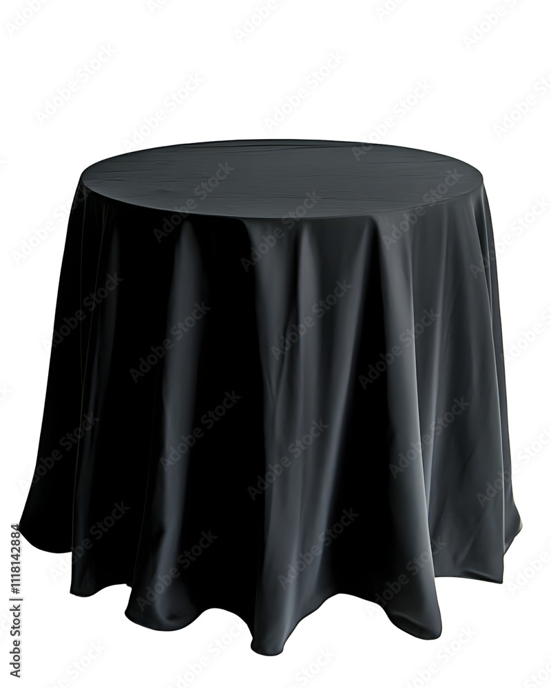 Black Tablecloth on Round Table Black Tablecloth on Round Table