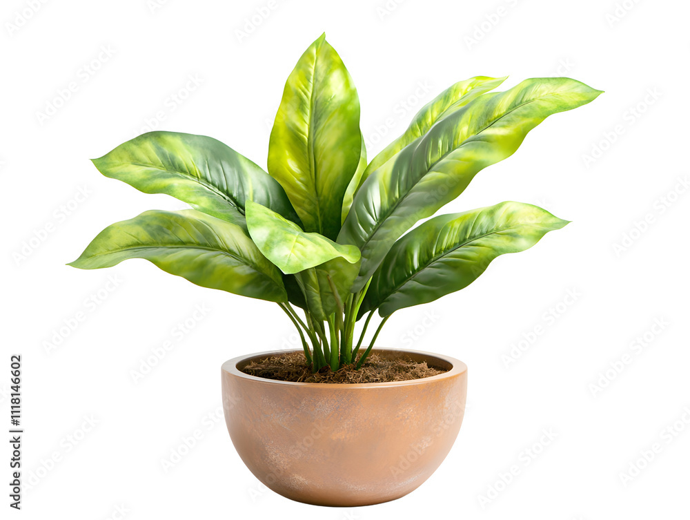 Green Leafy Plant in Brown Pot Green Leafy Plant in Brown Pot