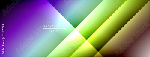 Dynamic shadow lines with gradient colors geometric background