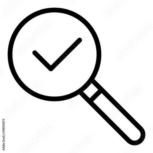 Inspection icon. Vector line icon