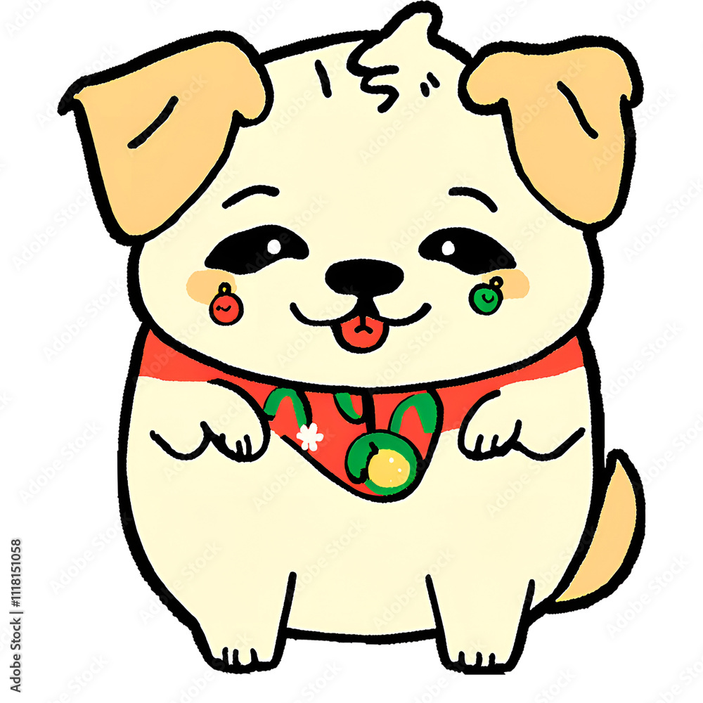 cute fat dog or puppy christmas.416 png cute fat dog or puppy christmas.416 png