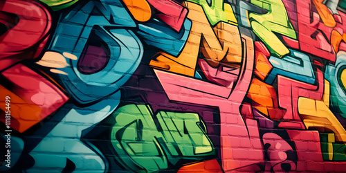Wallpaper Mural Vibrant and colorful graffiti art Torontodigital.ca