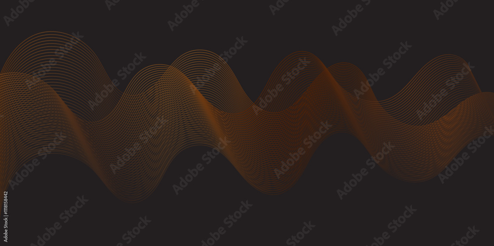 Modern multicolor wave of light is displayed on black background, Abstract wavy lines and neon glow on a black background, soundwave on a dark reflective surface. Modern multicolor wave of light is displayed on black background, Abstract wavy lines and neon glow on a black background, soundwave on a dark reflective surface.