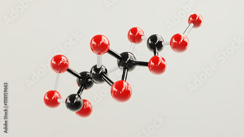 Polyether ether ketone molecular structure peek, structural chemical formula view from a microscope. Aether. Illustration
