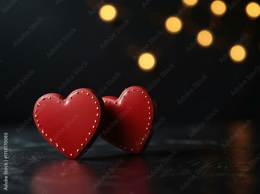 Obraz premium heart shaped candle
