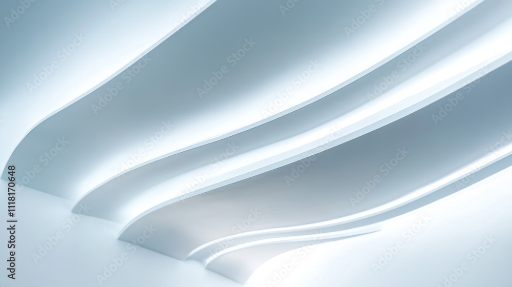 Abstract Architecture, Curved Lines, Modern Design Abstract Architecture, Curved Lines, Modern Design