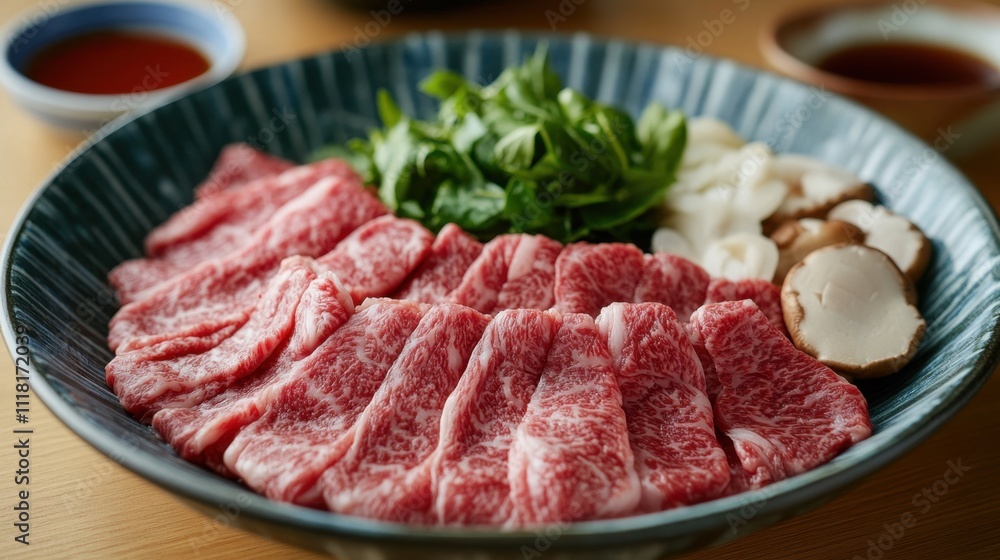 Fresh Ingredients for Flavorful Shabu Hotpot Meal Fresh Ingredients for Flavorful Shabu Hotpot Meal