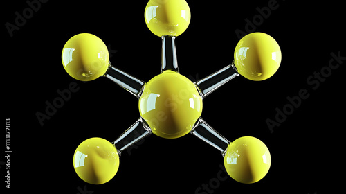 Chlorinated polyfluoroalkyl ether sulfonic acid cl-pfesa) pfas class molecule. Aether. Illustration photo