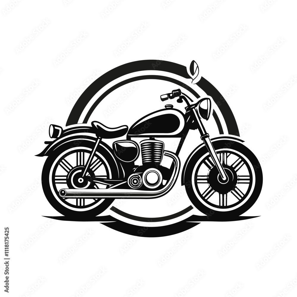 Obraz premium unique motorcycle, bicycle, car, ambulance, food truck, vintage, airplane vector art design