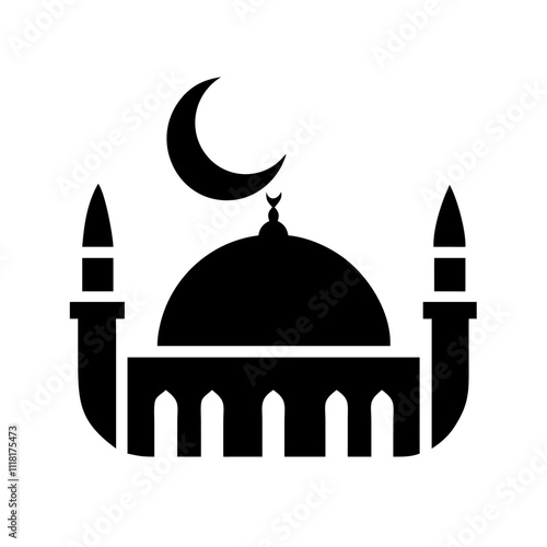  Detailed mosque with multiple domes and minarets, great for depicting grandeur and spiritual significance.