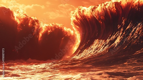 of the blast wave from a thermo nuclear explosion, merged with an image of its destructive force. | Thermo Nuclear 