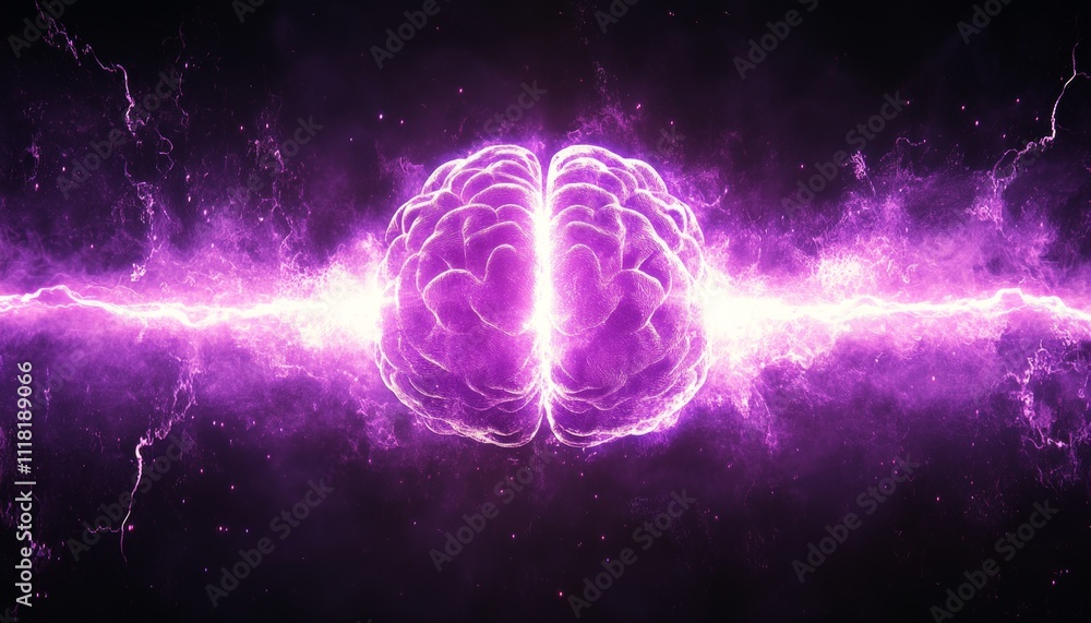 Brain Power, Memory Enhancement A Fusion of Music, Memory, and the Human Brain in Neon Style Design Brain Power, Memory Enhancement A Fusion of Music, Memory, and the Human Brain in Neon Style Design