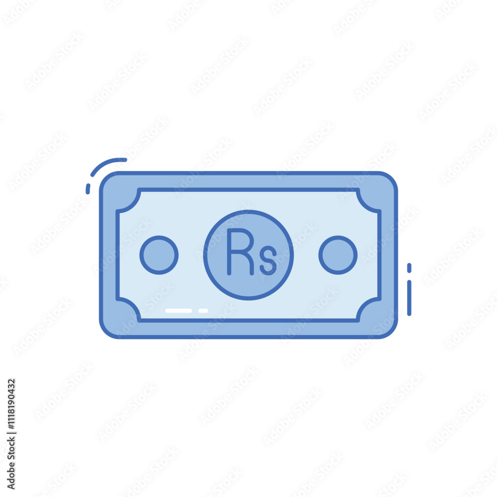 Pakistani rupee vector icon Pakistani rupee vector icon