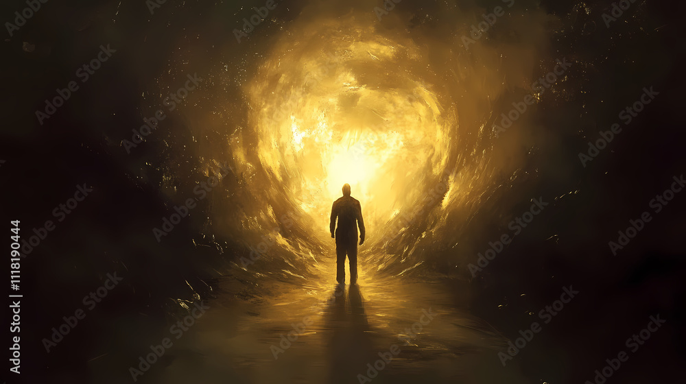 The essence of void antimatter illustrated as a flicker of light against the deep shadows symbolizing the elusive energy of the cosmos. Void. Illustration The essence of void antimatter illustrated as a flicker of light against the deep shadows symbolizing the elusive energy of the cosmos. Void. Illustration