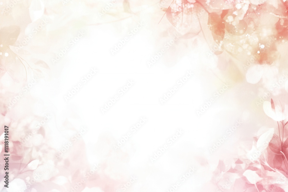 Soft Blush Tones with Subtle Floral Designs Soft Blush Tones with Subtle Floral Designs