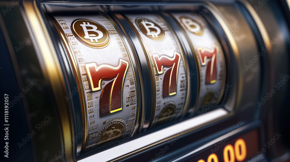 bitcoin 777 slot machine showing 100.000 bitcoin casino machine btc 100k illustration bitcoin 777 slot machine showing 100.000 bitcoin casino machine btc 100k illustration