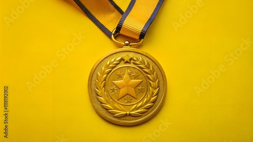 customer service medal in studio background and high detailing