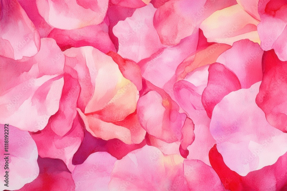 Soft Blush Pink Watercolor Rose Petals Soft Blush Pink Watercolor Rose Petals