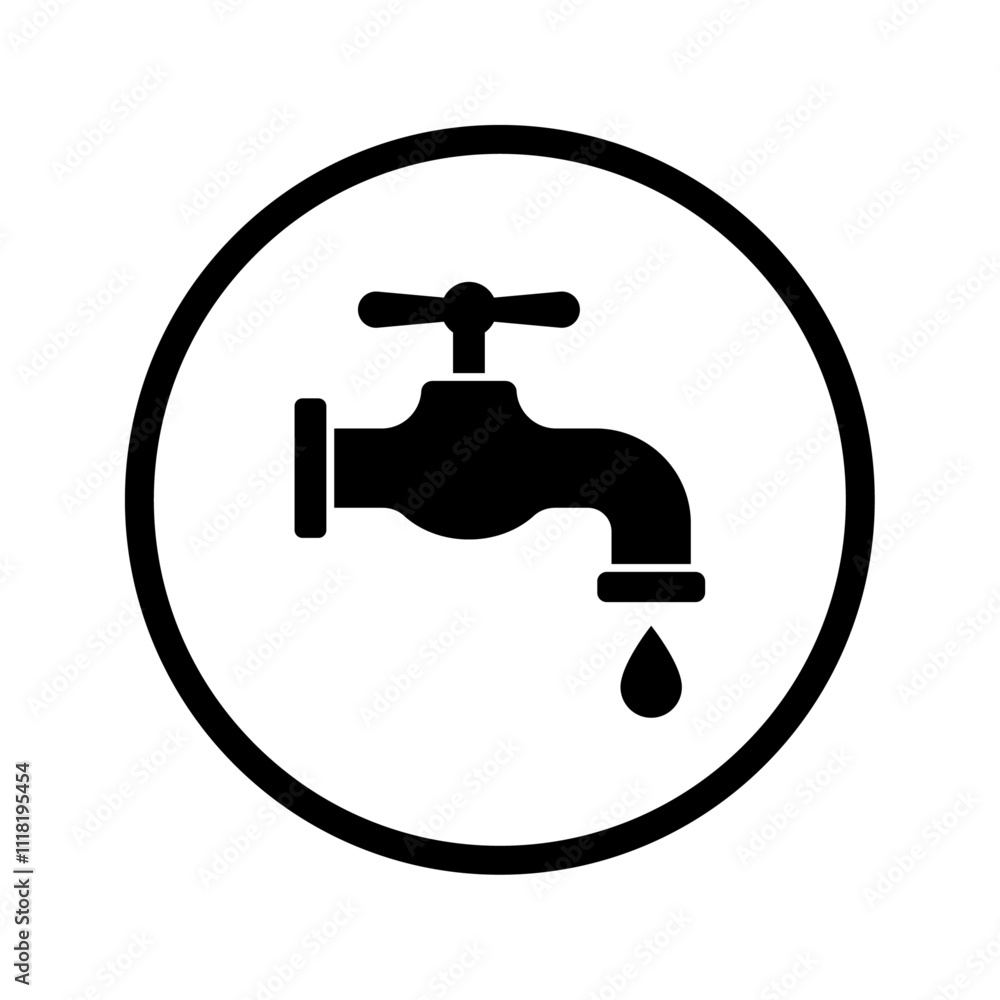 Water tap icon Water tap icon