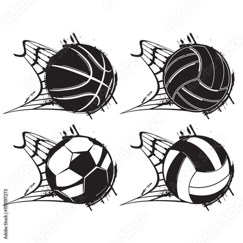 Vector work sport sets design