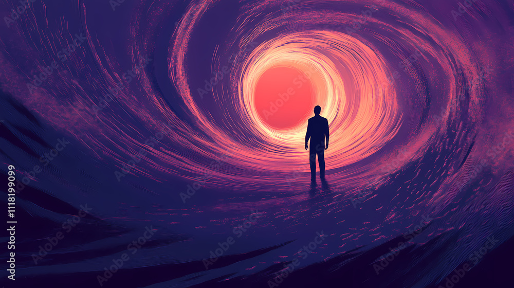 Miscommunication concept- swirl illustration. Void. Illustration Miscommunication concept- swirl illustration. Void. Illustration