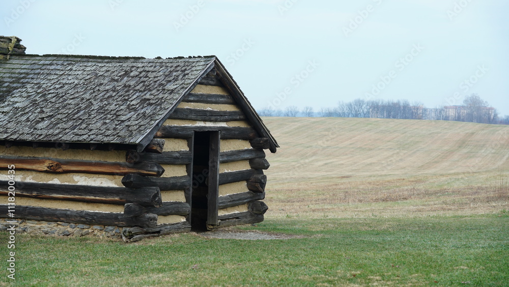 The valley Forge view with the meadows and woods in the USA
The valley Forge view with the meadows and woods in the USA