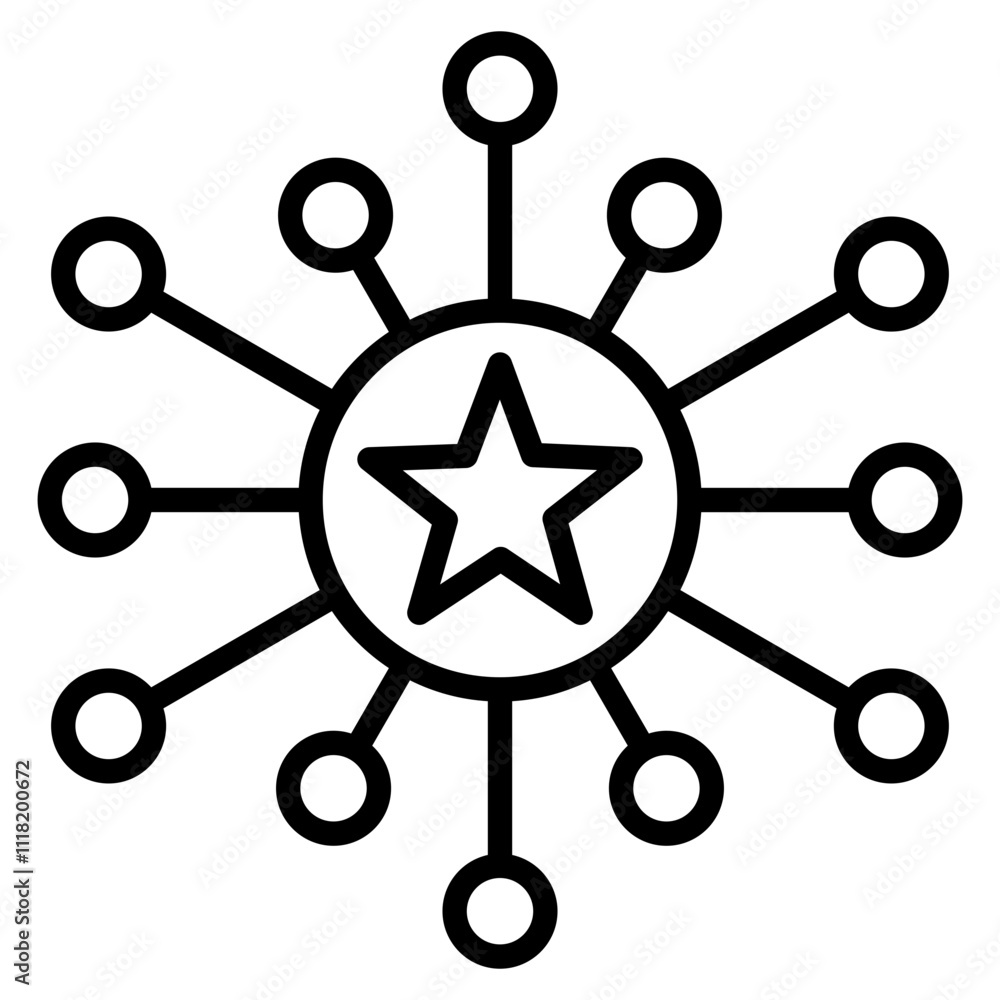 networking single icon