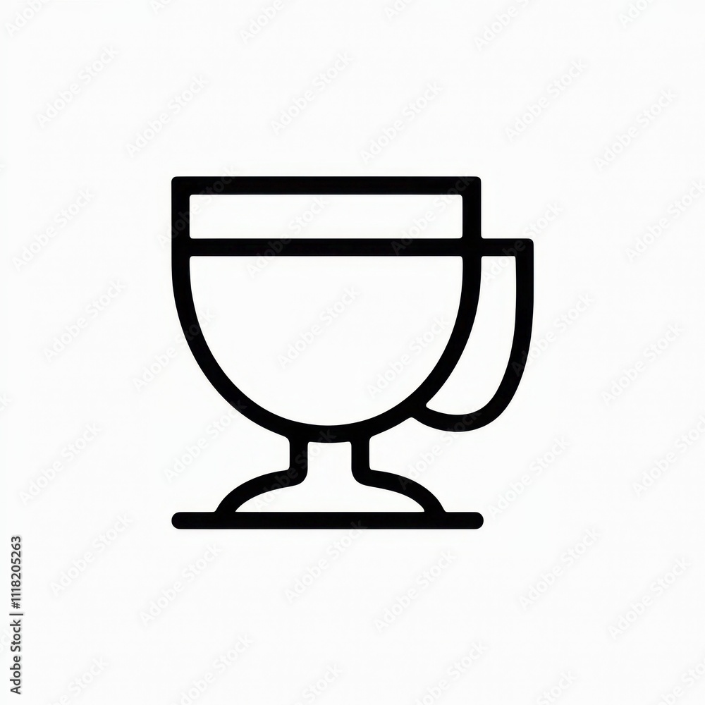 glass of wine icon on white background glass of wine icon on white background