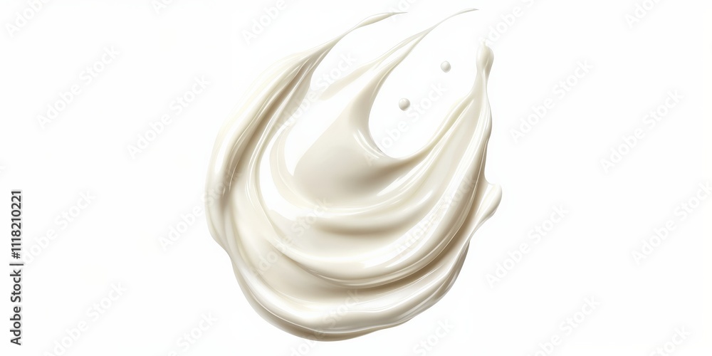 Single smooth white cream stroke, drop, isolated white background. Skincare product smear, creamy texture, lotion, gel, moisturizer, serum, balm, sunscreen. Beauty cosmetic swatch, ads, facial care. Single smooth white cream stroke, drop, isolated white background. Skincare product smear, creamy texture, lotion, gel, moisturizer, serum, balm, sunscreen. Beauty cosmetic swatch, ads, facial care.